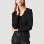 Majestic Long Sleeve V Neck T-Shirt - Majestic