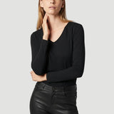 Majestic Long Sleeve V Neck T-Shirt - Majestic