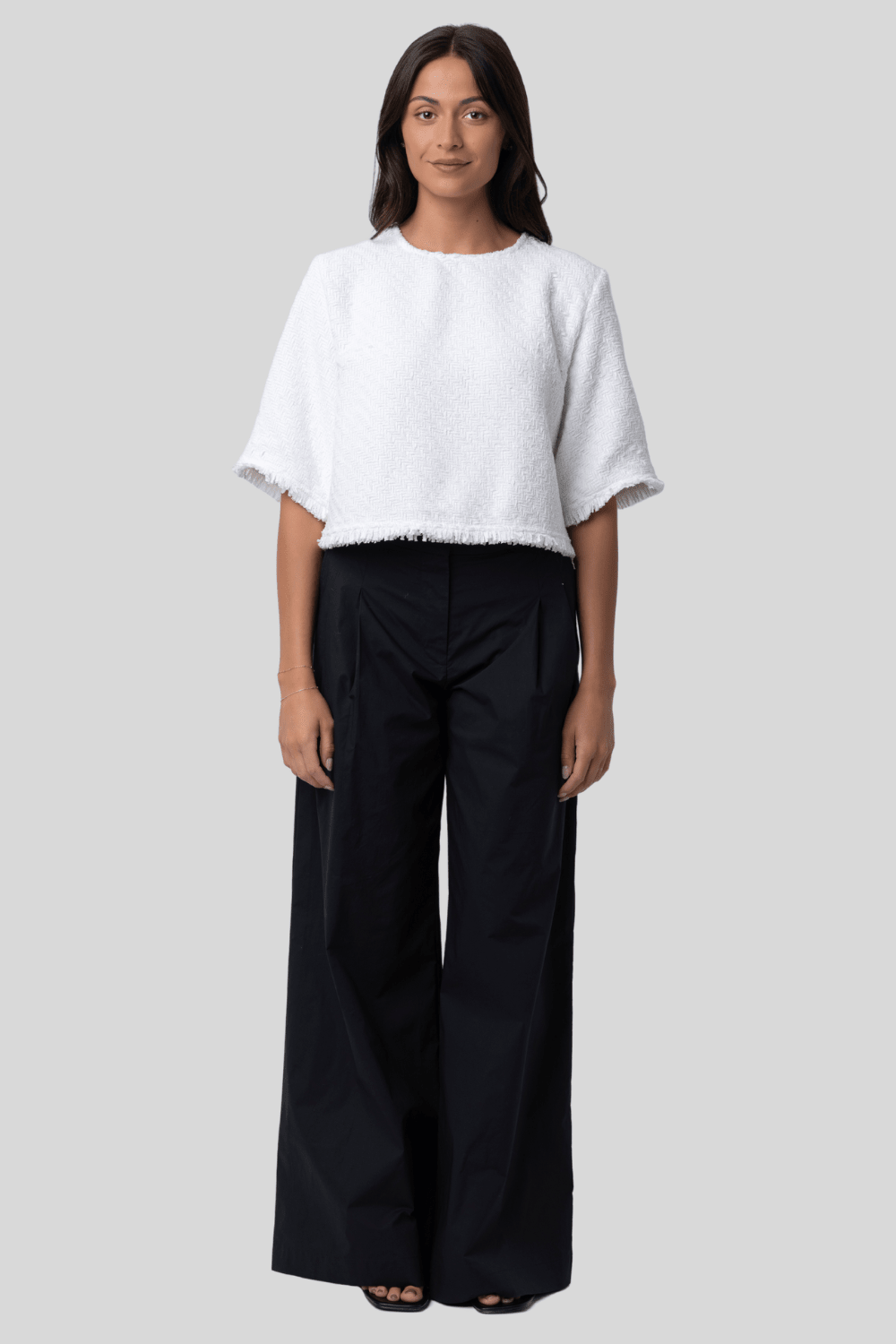Maura Top in Basket Weave - Proenza Schouler White Label