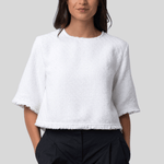 Maura Top in Basket Weave - Proenza Schouler White Label