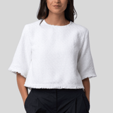 Maura Top in Basket Weave - Proenza Schouler White Label