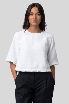 Maura Top in Basket Weave - Proenza Schouler White Label