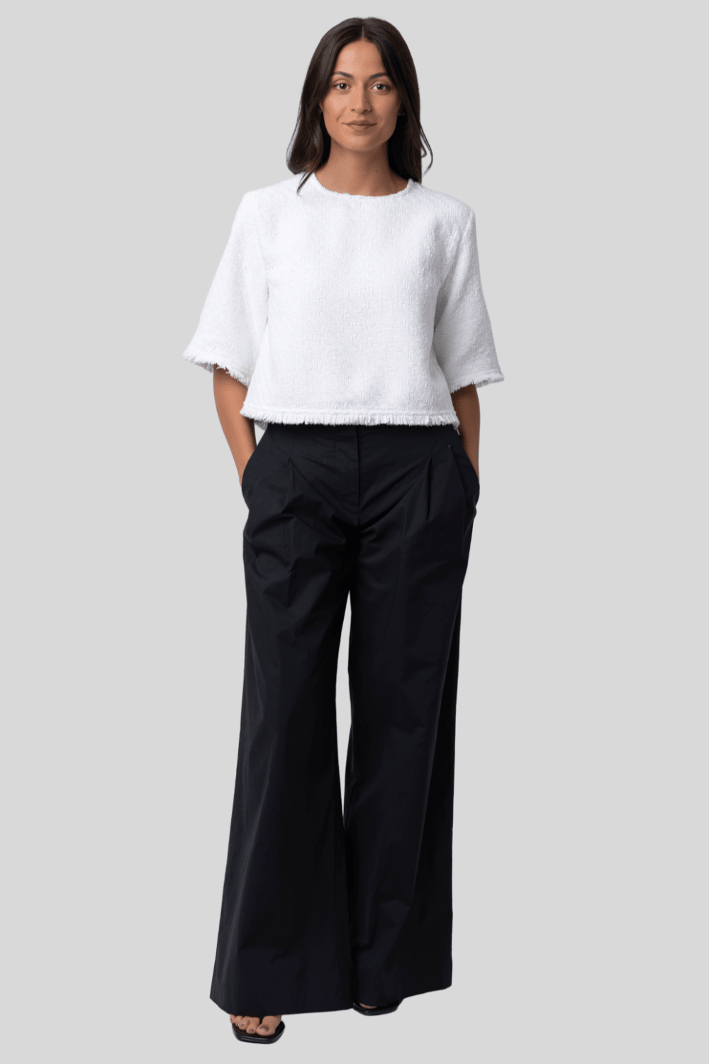 Maura Top in Basket Weave - Proenza Schouler White Label