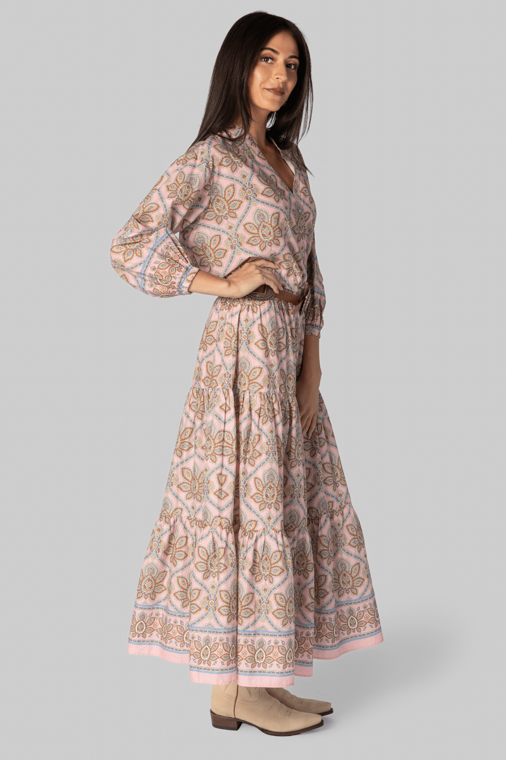 Melanie Tiered Skirt - Cara Cara