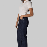 Melody Knit Polo in Ivory - Cara Cara