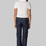 Melody Knit Polo in Ivory - Cara Cara