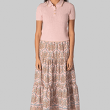 Melody Knit Polo in Light Pink - Cara Cara