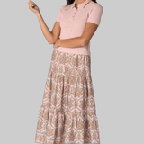 Melody Knit Polo in Light Pink - Cara Cara