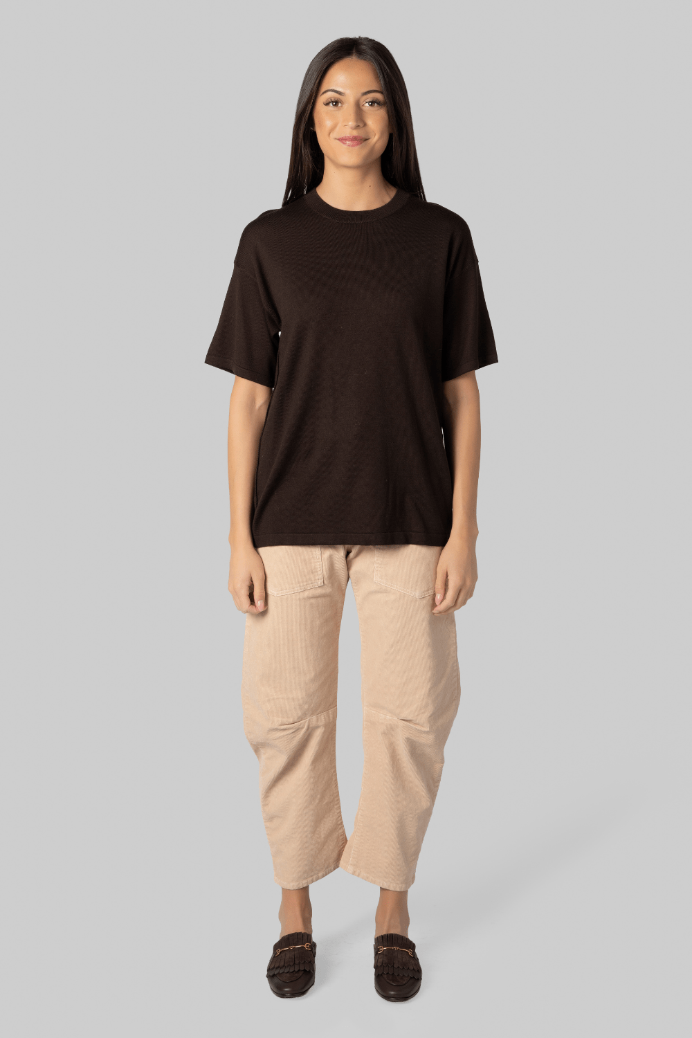 Merino Brown Top - Gauchere