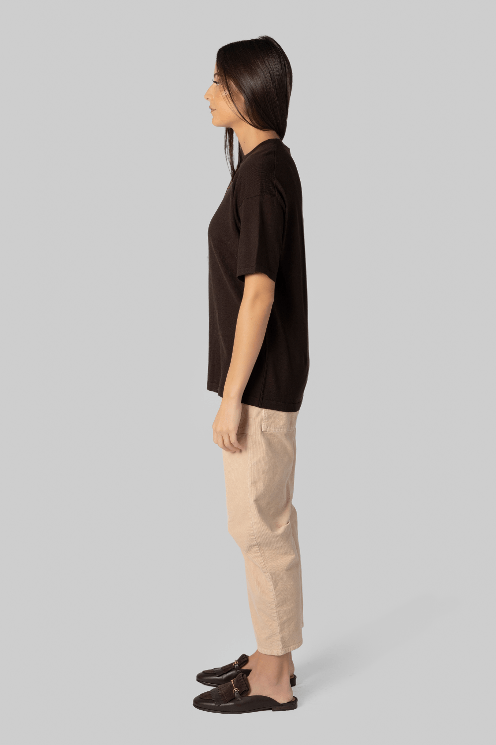 Merino Brown Top - Gauchere