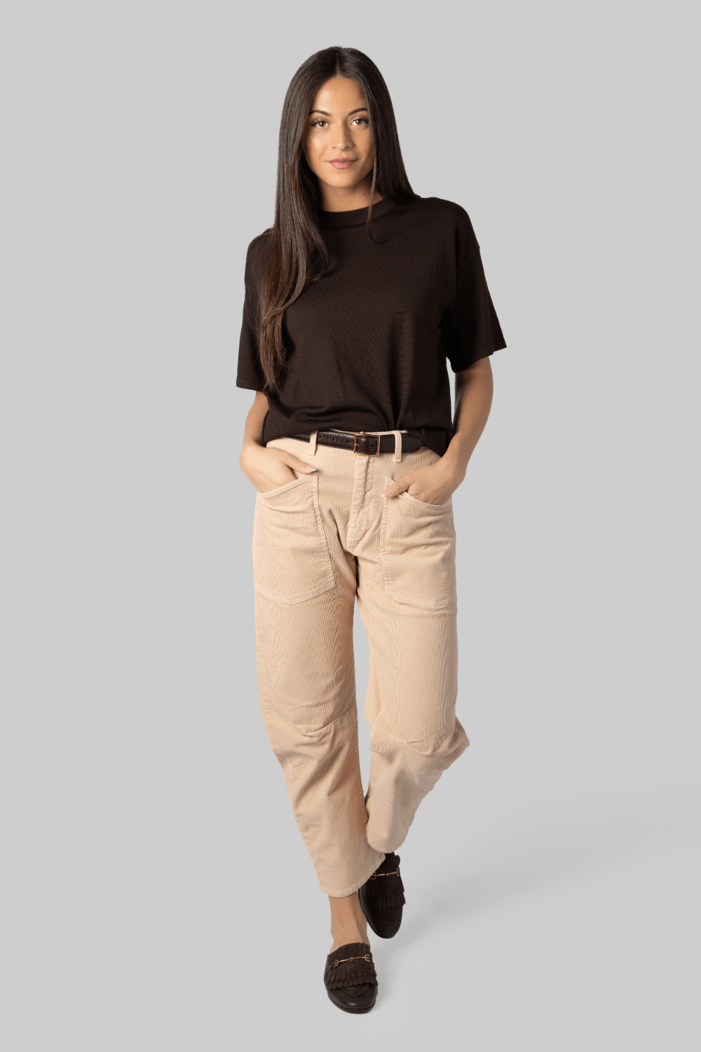 Merino Brown Top - Gauchere