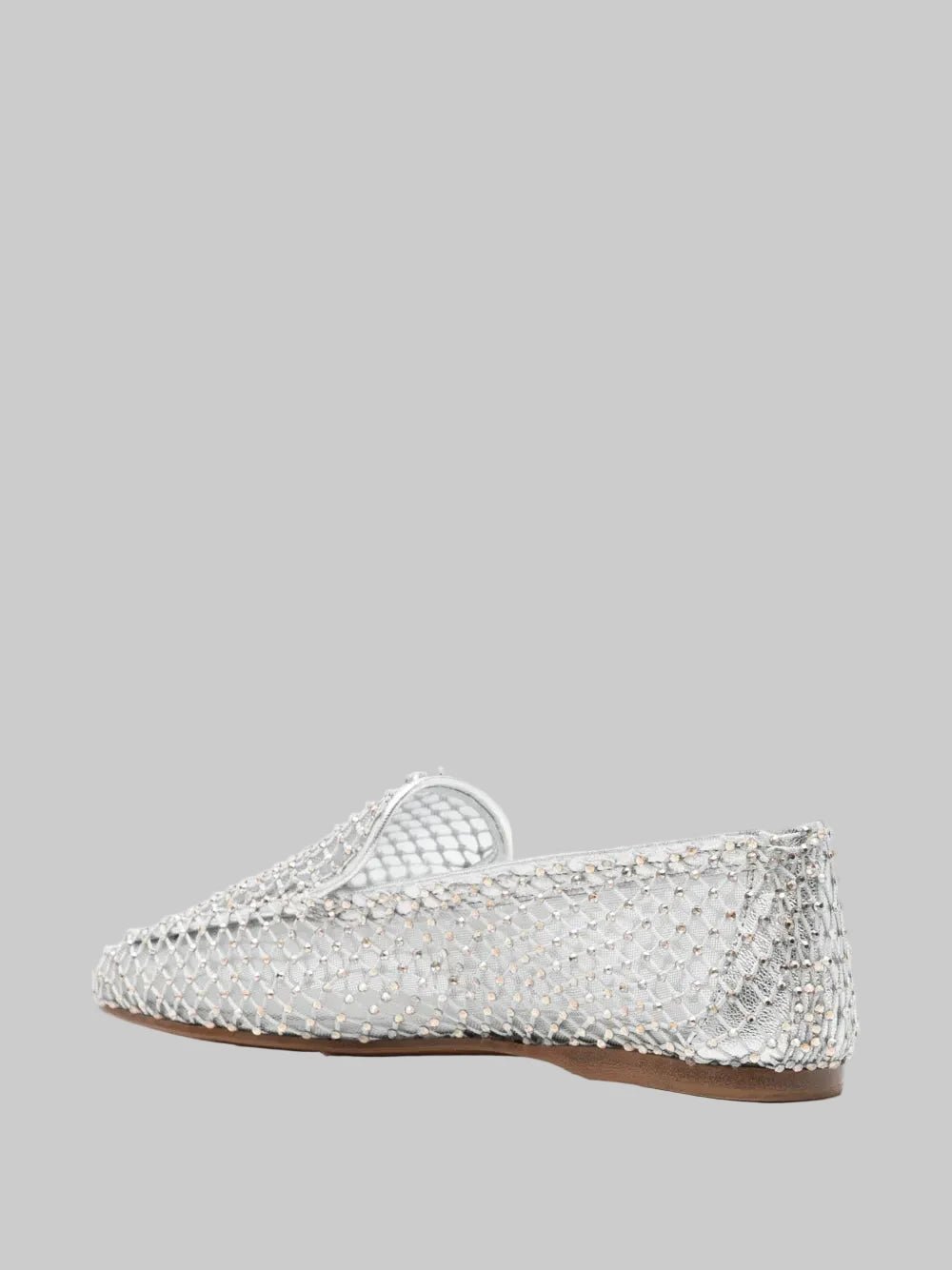 Mesh Rhinestone Loafer - Forte Forte