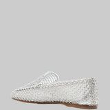 Mesh Rhinestone Loafer - Forte Forte
