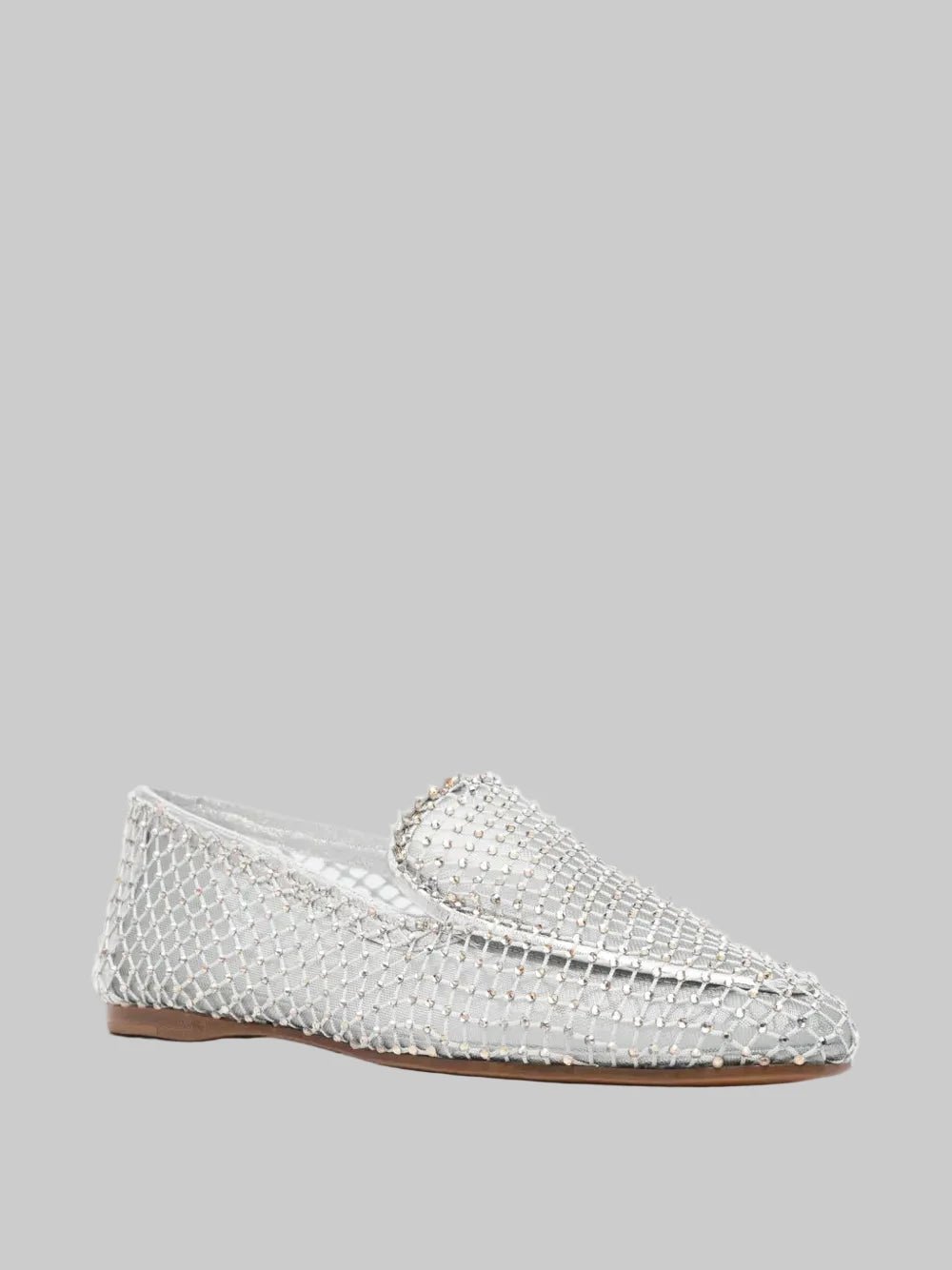Mesh Rhinestone Loafer - Forte Forte