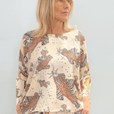 Mix Ecru Fishes Janine Top - La Prestic Ouiston