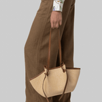 Mochi Biscuit Woven Raffia Purse - Yuzefi