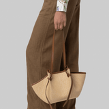 Mochi Biscuit Woven Raffia Purse - Yuzefi