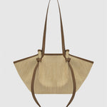 Mochi Biscuit Woven Raffia Purse - Yuzefi