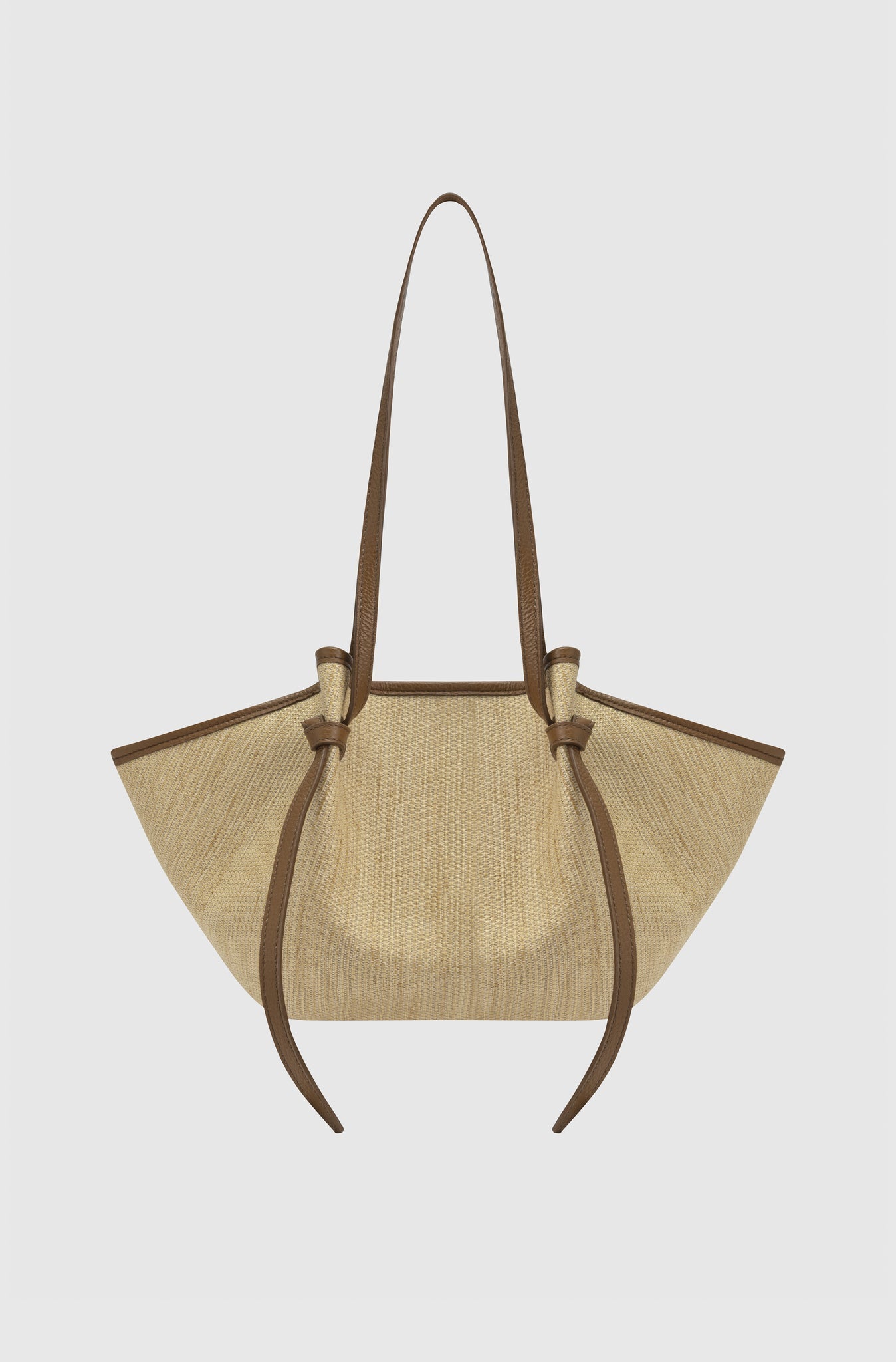 Mochi Biscuit Woven Raffia Purse - Yuzefi