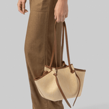 Mochi Biscuit Woven Raffia Purse - Yuzefi