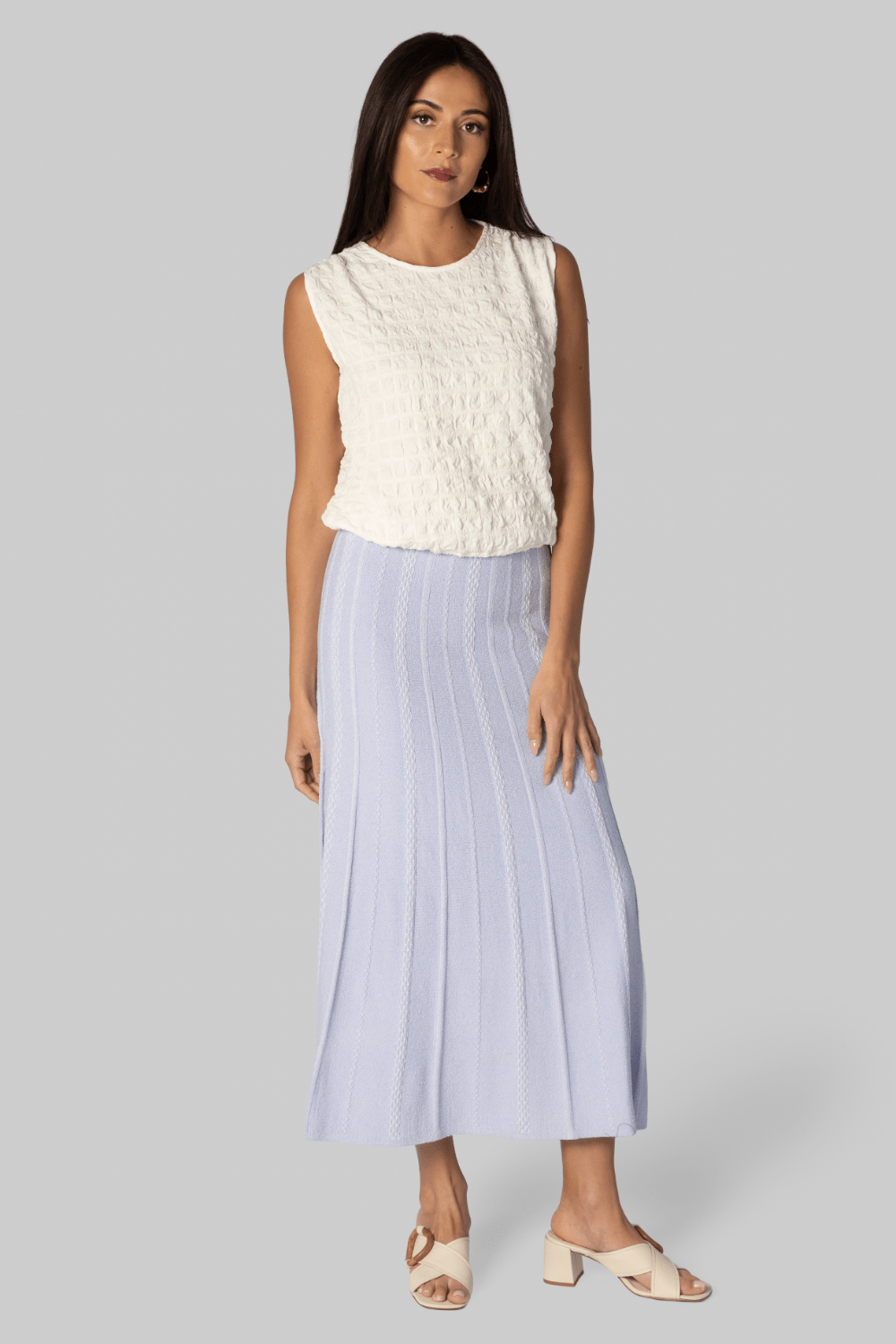 Morena Skirt in Textured Knit - Proenza Schouler White Label