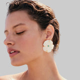 New Bloom Studs in Pearl - Lizzie Fortunato