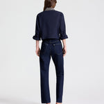 New Chapter Shirt w/ Crystal Collar in Midnight - TWP