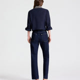 New Chapter Shirt w/ Crystal Collar in Midnight - TWP