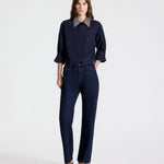 New Chapter Shirt w/ Crystal Collar in Midnight - TWP