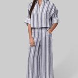 Next Ex in Ivory/Navy Stripe - TWP