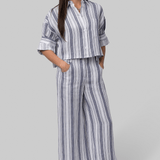 Next Ex in Ivory/Navy Stripe - TWP