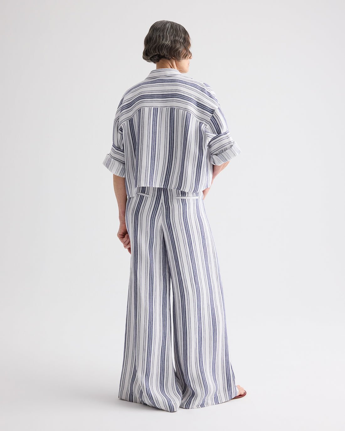 Next Ex in Ivory/Navy Stripe - TWP