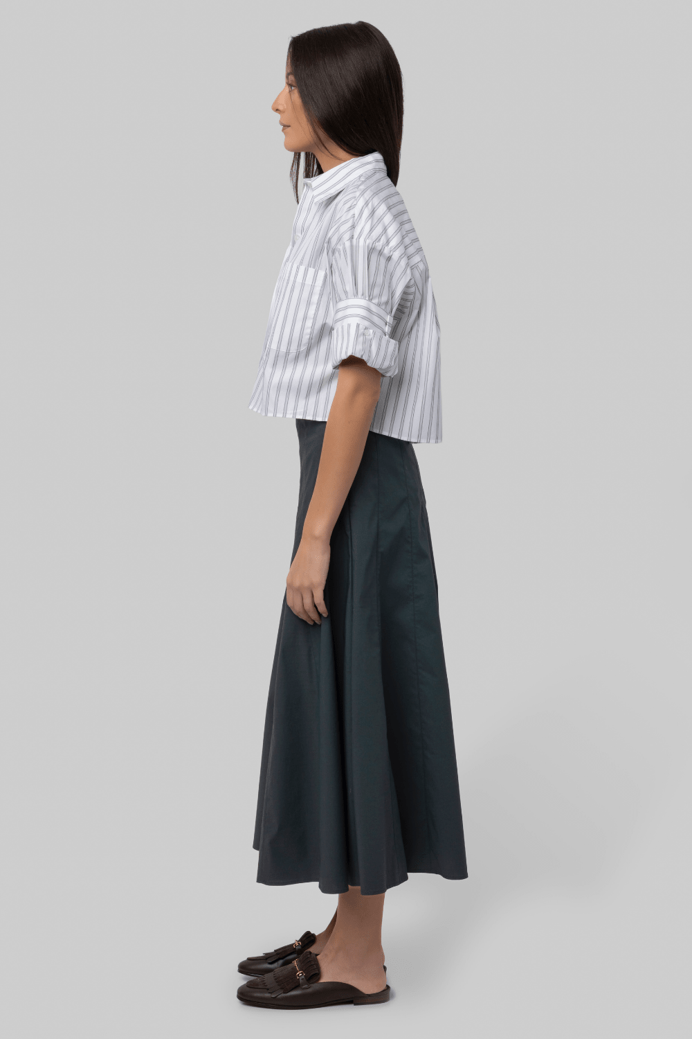 Next Ex in White/Green Stripe - TWP