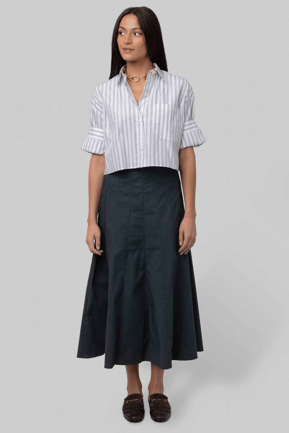 Next Ex in White/Green Stripe - TWP