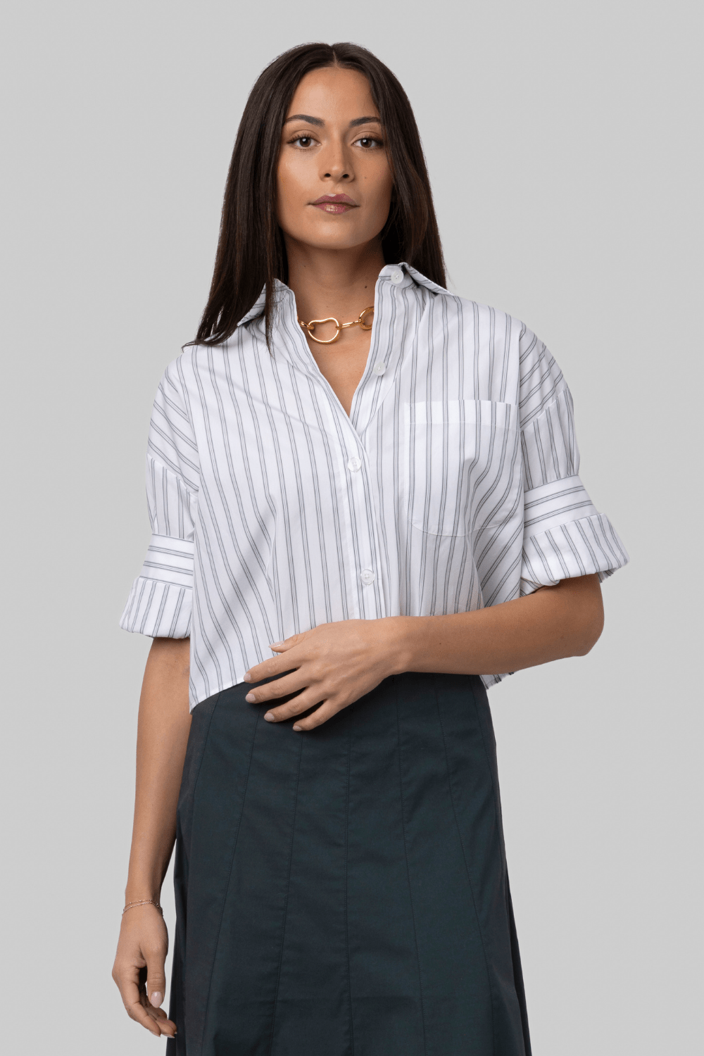 Next Ex in White/Green Stripe - TWP