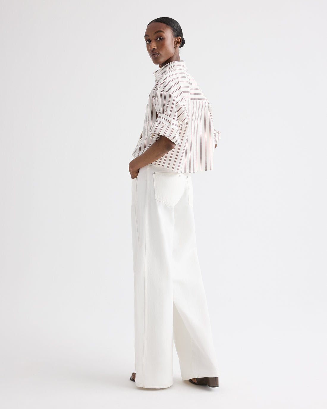 Next Ex in White/Wine Stripe - TWP