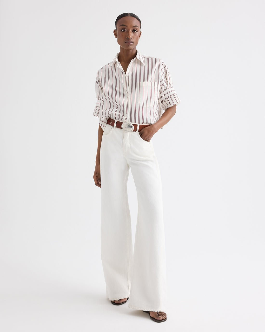 Next Ex in White/Wine Stripe - TWP
