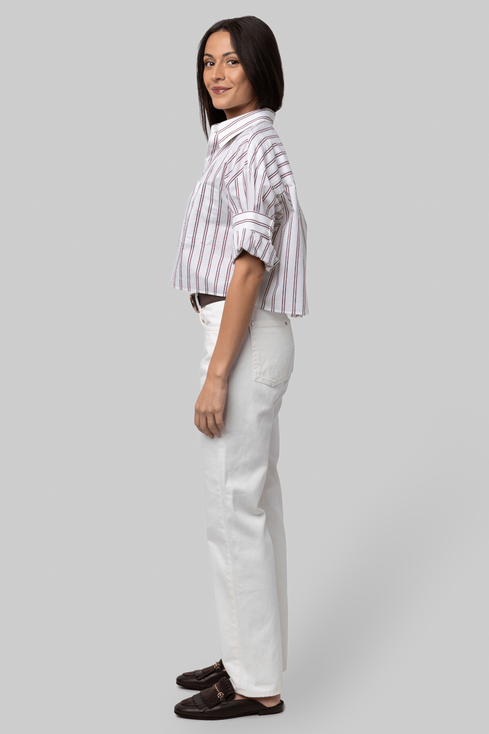 Next Ex in White/Wine Stripe - TWP