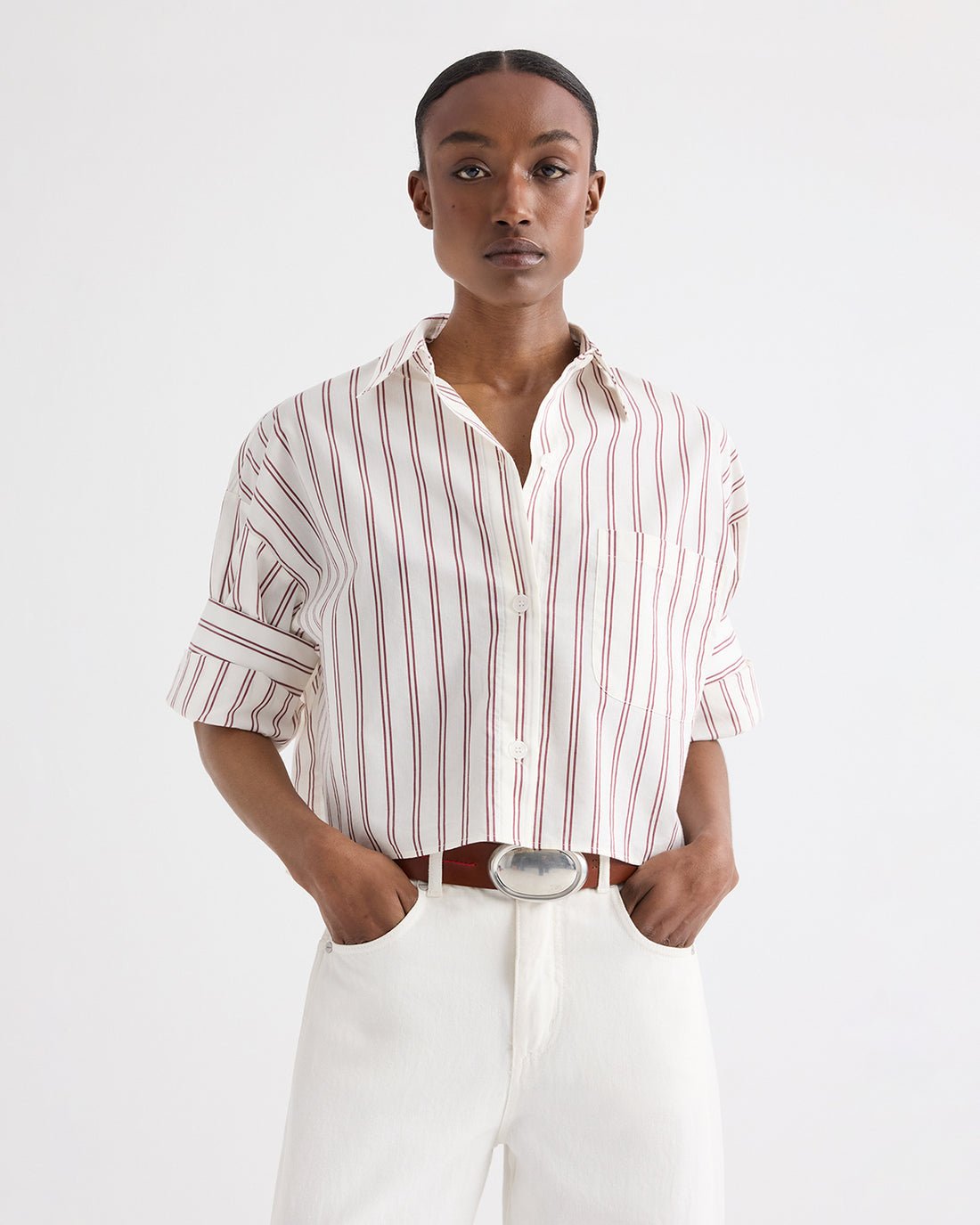 Next Ex in White/Wine Stripe - TWP