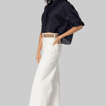 Next Ex Midnight Cotton Silk Ruffle Shirt - TWP