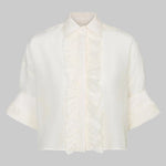 Next Ex White Shirt w/Ruffle - TWP