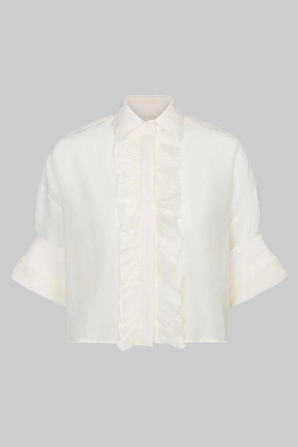 Next Ex White Shirt w/Ruffle - TWP