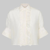Next Ex White Shirt w/Ruffle - TWP