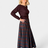 Striped Taffeta Skirt - The Posh Peacock