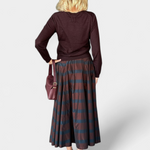 Striped Taffeta Skirt - The Posh Peacock