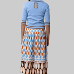 Noura Knit Blue Polo - Alemais