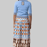 Noura Knit Blue Polo - Alemais