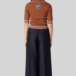 Noura Knit Rust Polo - Alemais