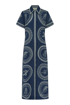 Oceane Linen Shirtdress - Alemais