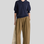 Oda Midnight Polo Top - Apiece Apart